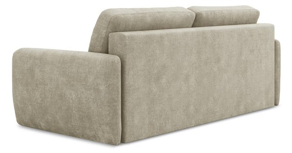 Béžová žinylková rozkládací/s úložným prostorem pohovka 218 cm Lilo – Makamii