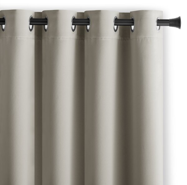 Závěs AmeliaHome Blackout s průchodkami světle béžový, velikost 140x245