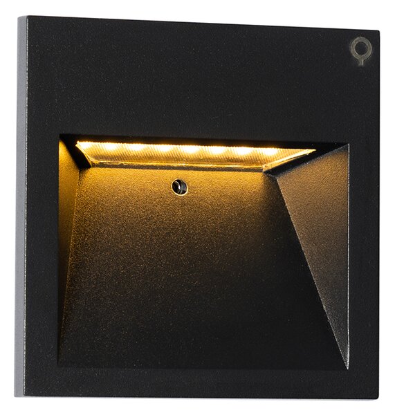 Moderní nástěnné svítidlo černé vč. LED - Gem 2