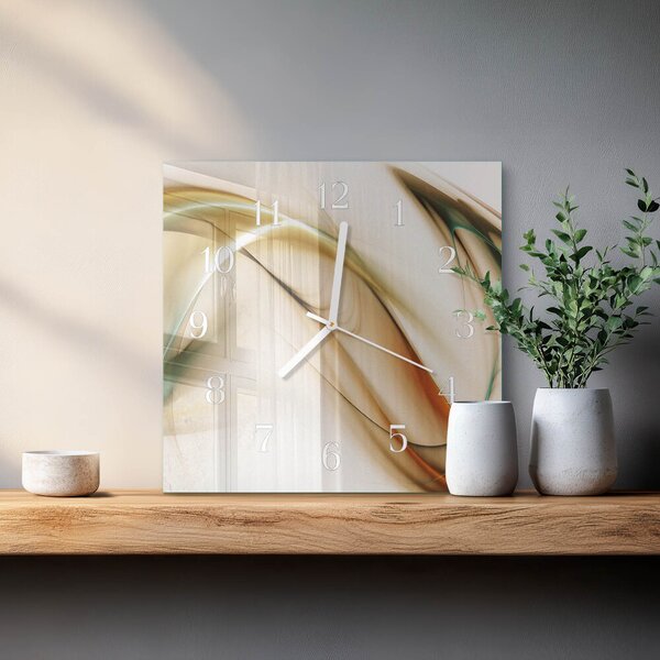 Skleněné hodiny Abstrakce zskb-30x30-00058214