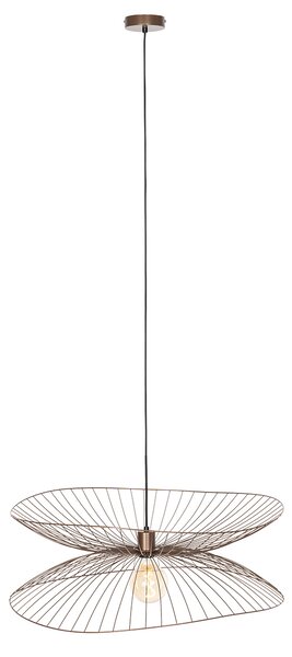 Designové závěsné svítidlo bronzové 66 cm - Pua