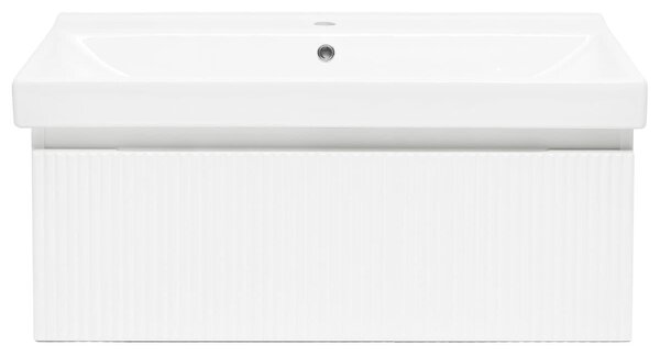 Koupelnová skříňka s umyvadlem SAT Evolution 98x30x44,8 cm bílá mat SATEVO100WMU1