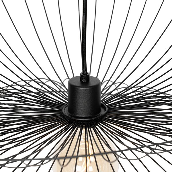 Designové závěsné svítidlo černé 66 cm - Pua