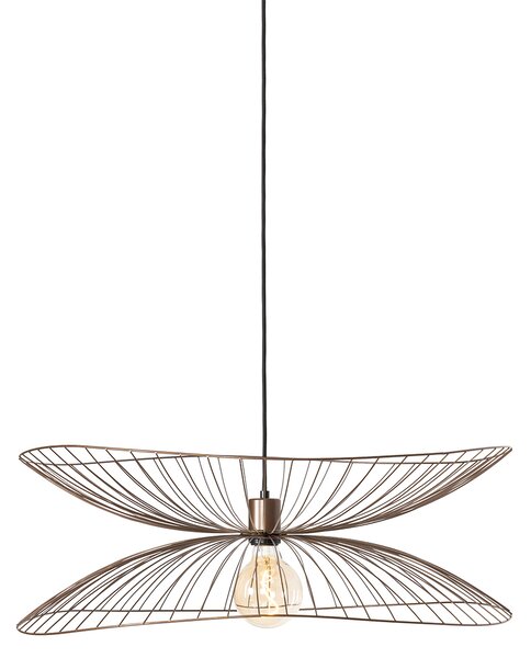 Designové závěsné svítidlo bronzové 66 cm - Pua