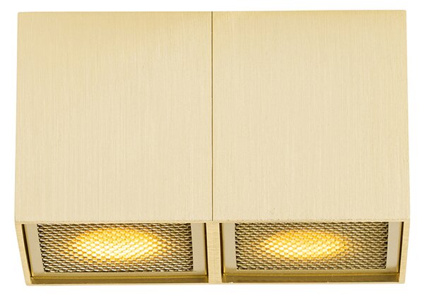 Designové bodové světlo zlaté 2-světlo - Qubo Honey