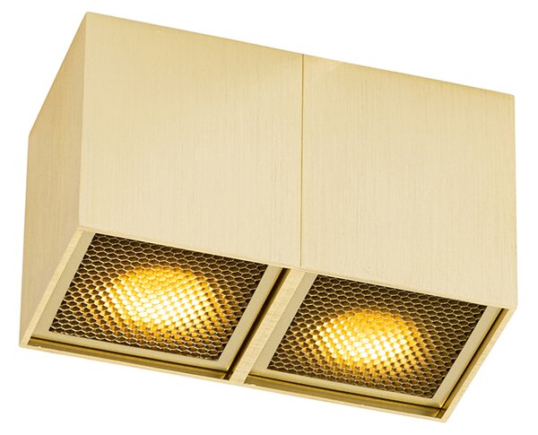 Designové bodové světlo zlaté 2-světlo - Qubo Honey