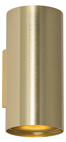 Designová nástěnná lampa zlatá kulatá 2-světlo - Sab Honey