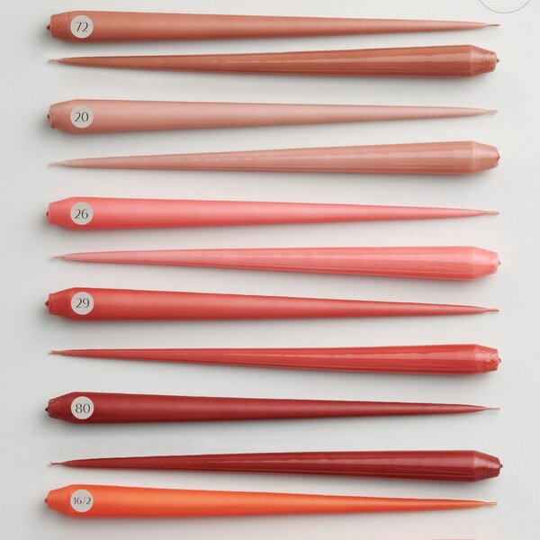 Svíčka Taper 32 cm – 72 Terra Cotta – set 2 ks