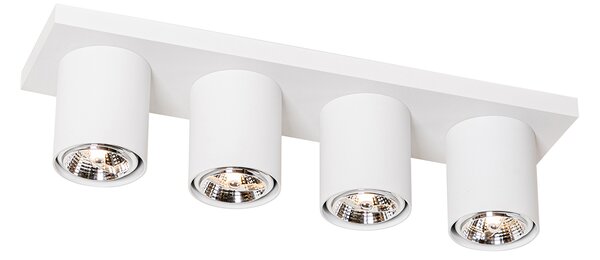 Moderní stropní bodové světlo bílé 4-světlo - Tubo