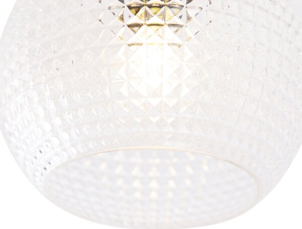 Chytré stropní svítidlo Art Deco mosazné vč. Wifi A60 - Sphere
