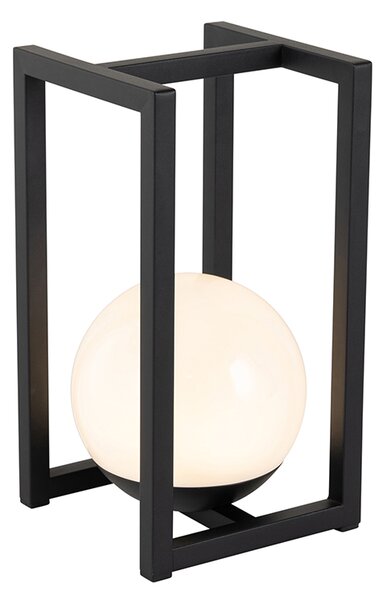 Venkovní stolní lampa černá vč. LED s dotykovým ovládáním a dobíjením - Nowi