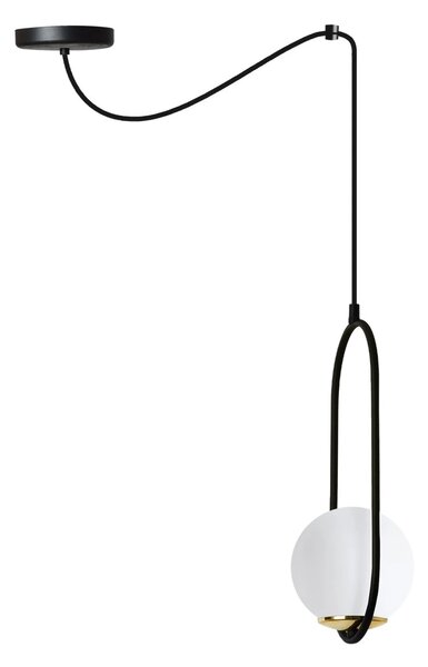 Závěsné svítidlo Florence Spider, 1x bílé skleněné stínítko, b/g, U