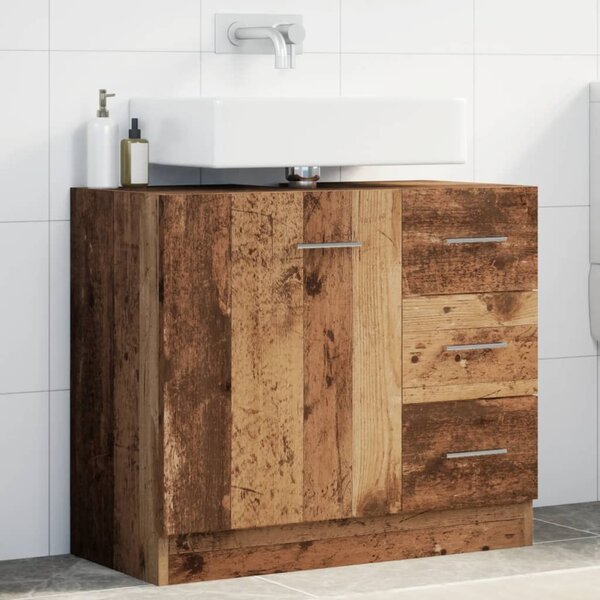 Skříňka pod umyvadlo old wood 63 x 30 x 54 cm kompozitní dřevo