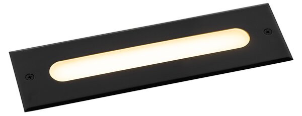 Sada 4 moderních zemních bodových světel černá 30 cm vč. LED IP65 - Eline