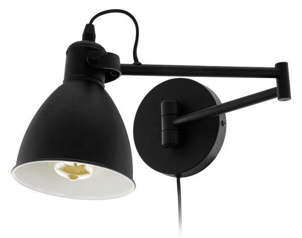 EGLO Moderní nástěnné svítidlo SAN PERI, černé 97886