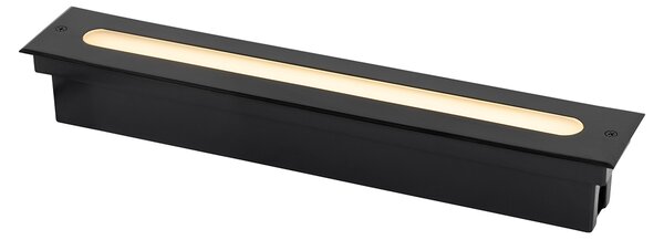 Moderní bodové světlo do země černé 50 cm vč. LED IP65 - Eline