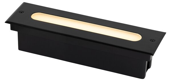 Moderní bodové světlo do země černé 30 cm vč. LED IP65 - Eline