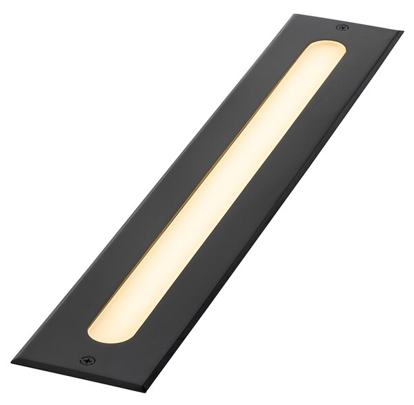 Moderní bodové světlo do země černé 50 cm vč. LED IP65 - Eline
