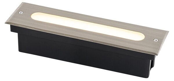 Moderní bodové svítidlo do země ocel 30 cm vč. LED IP65 - Eline