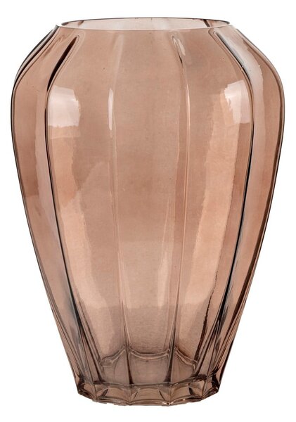 Hnědá skleněná váza (výška 29 cm) – House Nordic