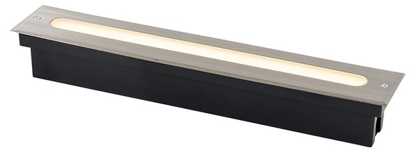 Moderní bodové světlo do země ocel 50 cm vč. LED IP65 - Eline