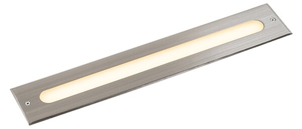 Sada 2 moderních zemních bodových svítidel ocel 50 cm vč. LED IP65 - Eline