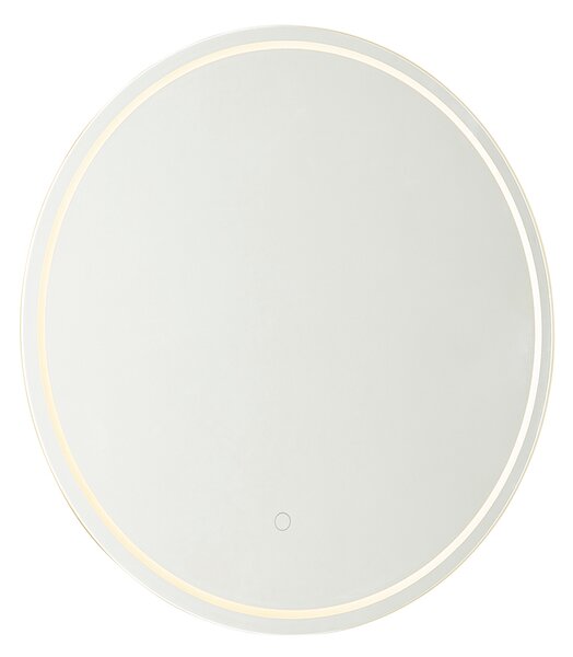 Moderní koupelnové zrcadlo 60 cm vč. LED a dotykového stmívače - Sebas