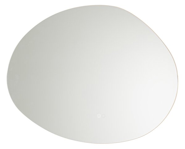 Koupelnové zrcadlo 80 cm vč. LED 3-krokové stmívatelné s dotykem - Biba