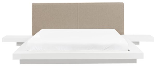 LED postel Buklé ZEN 160 x 200 cm Bílá