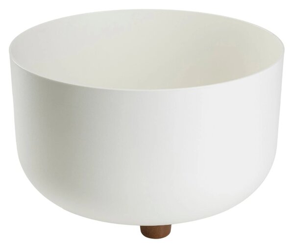 PLASTOVÝ KVĚTINÁČ TERRA 27X17 CM BÍLÁ