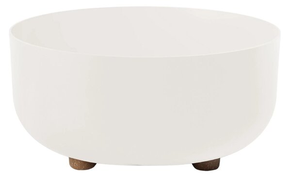 PLASTOVÝ KVĚTINÁČ TERRA 30X14,5 CM BÍLÁ