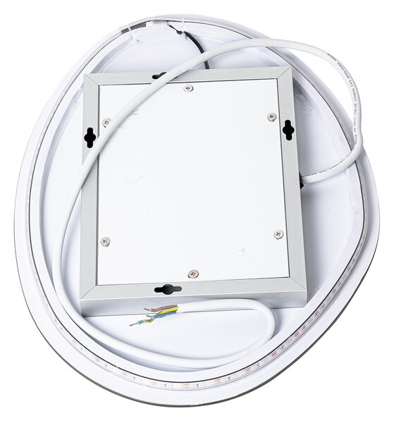 Designové koupelnové zrcadlo 40 cm vč. LED IP44 - Biba