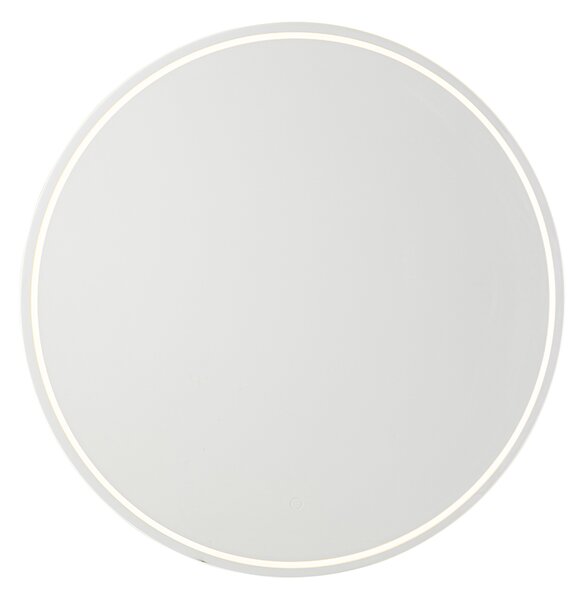 Moderní koupelnové zrcadlo 80 cm vč. LED a dotykového stmívače - Sebas