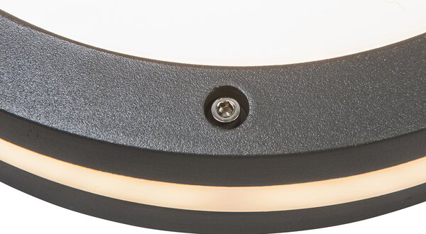 Chytré nástěnné a stropní svítidlo tmavě šedé vč. Wifi A60 - Glow