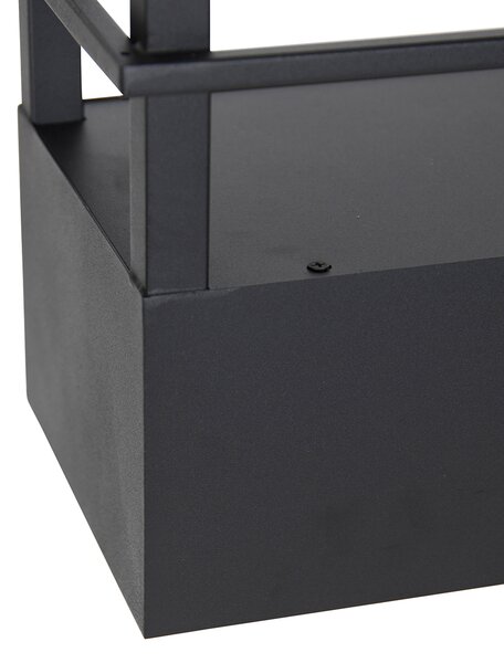 Chytré závěsné svítidlo černé s policemi vč. 4 WiFi GU10 - Cage Rack