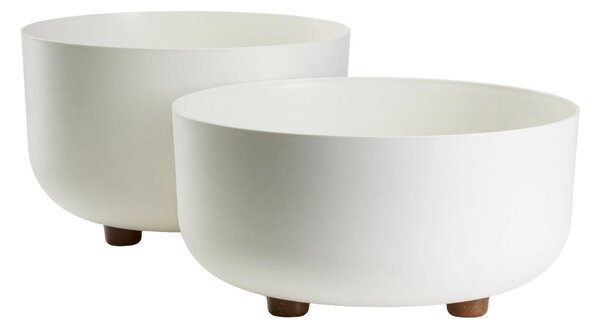 PLASTOVÝ KVĚTINÁČ TERRA 30X14,5 CM KRÉMOVÁ