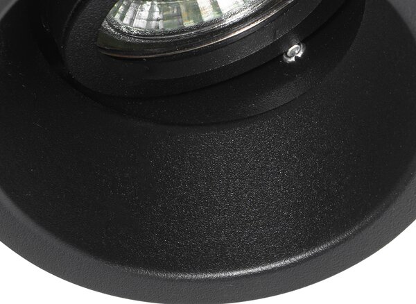 Chytré zapuštěné bodové světlo černé nastavitelné vč. WiFi GU10 - Alloy