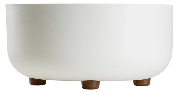 PLASTOVÝ KVĚTINÁČ TERRA 30X14,5 CM KRÉMOVÁ