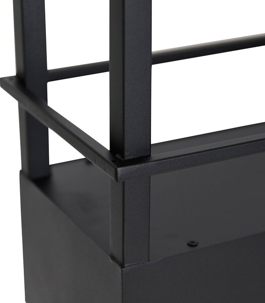 Chytré závěsné svítidlo černé s policemi vč. 4 WiFi GU10 - Cage Rack