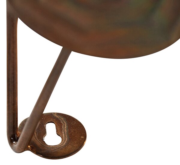 Nástěnné svítidlo v Art Deco stylu měděné 77 cm - Circles