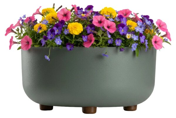 PLASTOVÝ KVĚTINÁČ TERRA 30X14,5 CM MÁTOVÁ