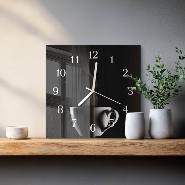 Skleněné hodiny Pohár zskb-30x30-00058958