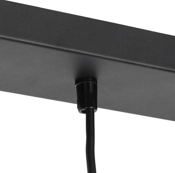 Chytré závěsné svítidlo černé vč. 5 Wifi GU10 - Jeana