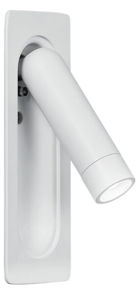 FAN INC-DEFOE-BCO Nástěnné zapuštěné svítidlo LED Defoe, nastavitelné, bílá, 3 W, 300 lm, 3000 K, 14 x 6,7 x 16,9 cm - FANEUROPE