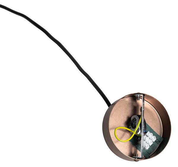 Designové závěsné svítidlo tmavě bronzové - Tubo