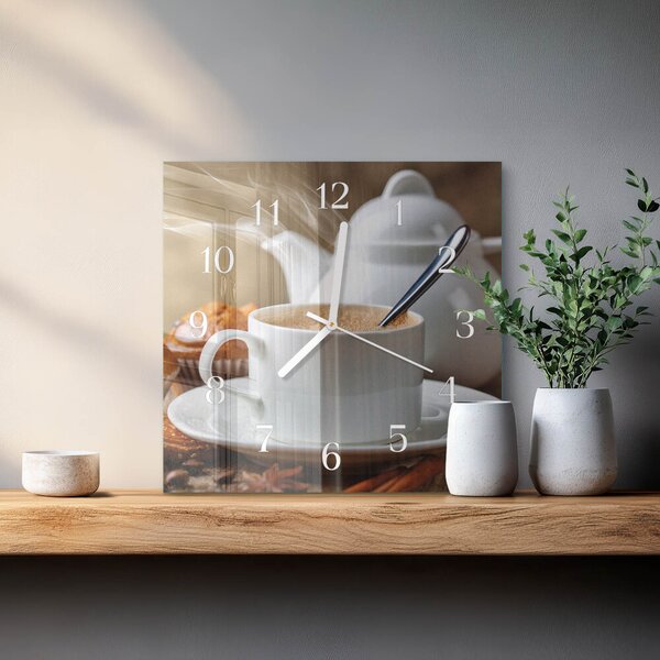 Skleněné hodiny Pohár zskb-30x30-00086864