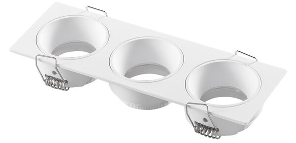 FAN INC-ELEVEN-Q3-BCO Vestavné svítidlo Eleven (bílé, trojité, hliník) IP20, 162 x 55 x 28 mm - FANEUROPE