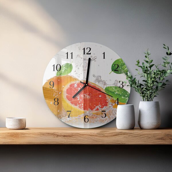 Skleněné nástěnné hodiny Grapefruit zsoc-fi30-00183231