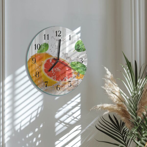 Skleněné nástěnné hodiny Grapefruit zsoc-fi30-00183231
