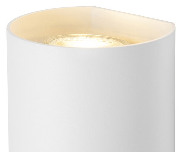 Chytrá nástěnná lampa bílá kulatá vč. 2 Wi-Fi GU10 - Sabbir